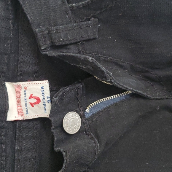 True Religion Straight Leg Jean's size 27 - Picture 3 of 5